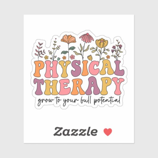 Groovy Physical Therapist - Schattigee Fysiotherap Sticker (Vel)