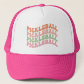 Groovy Pickleball Trucker Pet (Voorkant)