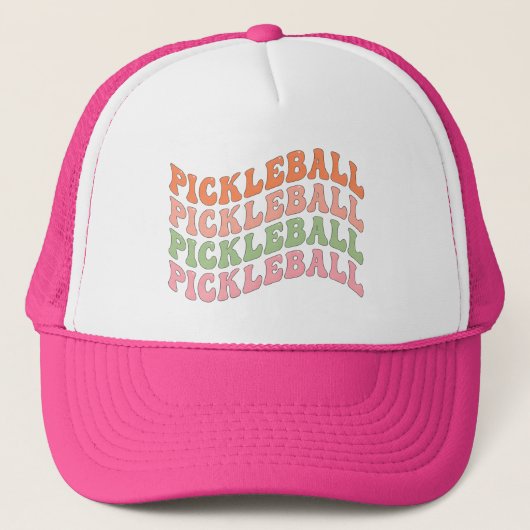 Groovy Pickleball Trucker Pet (Voorkant)