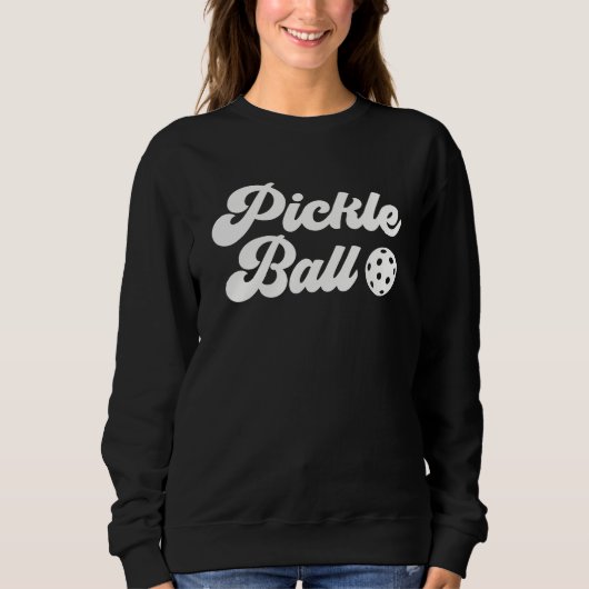 Groovy Pickleball Typografie Trui (Voorkant)