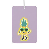 Groovy Pineapple Vibes – Cool Fruit Cartoon Luchtverfrisser (Voorkant)