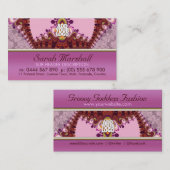 Groovy Pink Goddess Mode Visitekaartje (Voorkant / Achterkant)