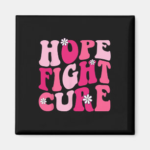 Groovy Pink Hope Fight Cure Borstkanker Awarenen Magneet