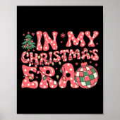 Groovy Pink in mijn kerstperiode Merry and Bright  Poster (Voorkant)