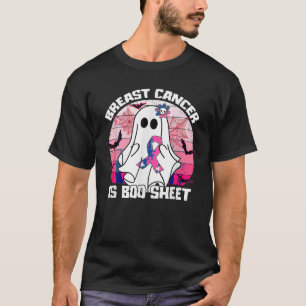 Groovy Pink Ribbon Mam Breast Cancer is Boe Blad T-shirt
