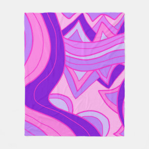 Groovy Pinks Fleece Deken