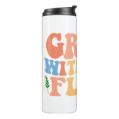 Groovy Plant Lover "Grow With The Flow" Graphic Thermosbeker (Gedraaid links)