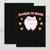 Groovy Plaque is Wack Dental Hygienist Kaart (Voorkant / Achterkant)