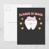 Groovy Plaque is Wack Dental Hygienist Uitnodiging Briefkaart (Voorkant / Achterkant)