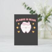 Groovy Plaque is Wack Dental Hygienist Uitnodiging Briefkaart (Staand voorkant)