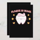 Groovy Plaque is Wack Mondhygiënist Kaart (Voorkant / Achterkant)