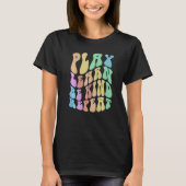 Groovy PLAY LEARN BE KIND Retro Choose Kindness An T-shirt (Voorkant)