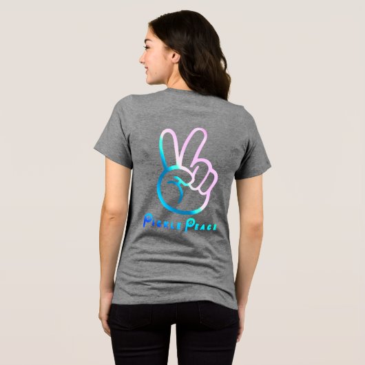 groovy poickle peace Tri-Blend shirt (Achterkant volledig)