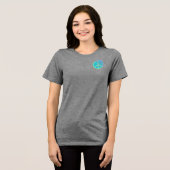 groovy poickle peace Tri-Blend shirt (Voorkant volledig)