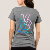groovy poickle peace Tri-Blend shirt (Achterkant)