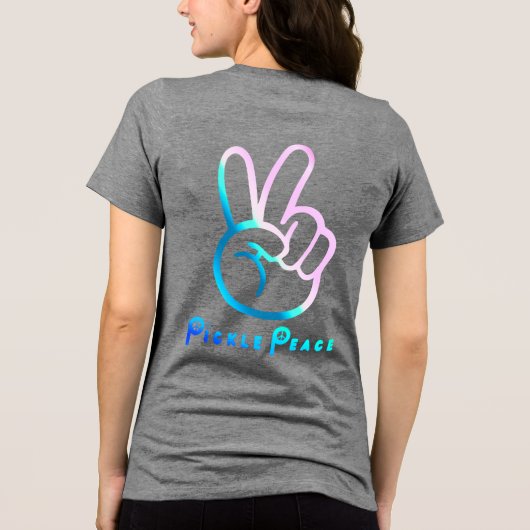 groovy poickle peace Tri-Blend shirt (Achterkant)