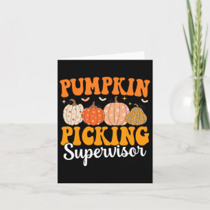 Groovy Pompoen Pluk Supervisor Matching Familie  Kaart