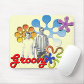 Groovy Pop Art Mousepad Muismat (Met muis)