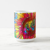 Groovy Pop Art Sunflower Mok Cup (Center)
