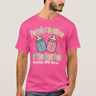 Groovy Poppin flessen voor het nieuwe jaar Funny N T-shirt