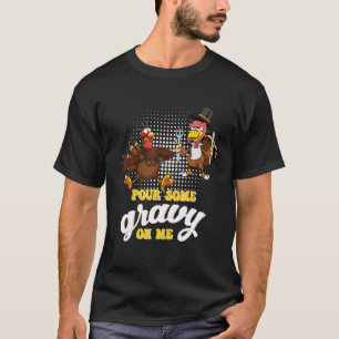 Groovy Pour Een beetje zwaardvis op mijn kalkoen i T-shirt