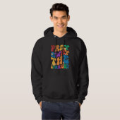 Groovy Pray Away The Straight LGBT  Pride Month Hoodie (Voorkant volledig)