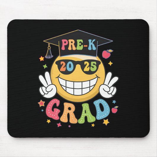 Groovy Pre-k Afgestudeerde Gelukkige Afstuderen Cl Muismat (Voorkant)