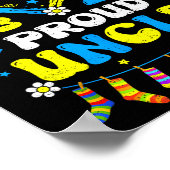 Groovy Proud Down Syndrome Uncle Awareness Matchin Poster (Hoek)