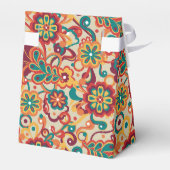 Groovy Psychedelic 60s 70s Floral Birthday Bedankdoosjes (Achterkant)