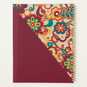 Groovy Psychedelic 60s 70s Floral  Planner (Achterkant)
