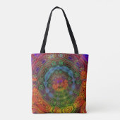 Groovy psychedelic canvas tas (Achterkant)