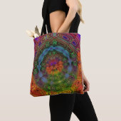 Groovy psychedelic canvas tas (Dichtbij)