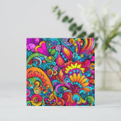 Groovy Psychedelic Floral (Staand voorkant)
