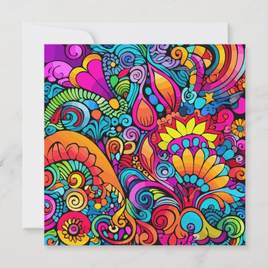 Groovy Psychedelic Floral (Voorkant)