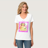 groovy psychedelic hippie palm tree t-shirt (Voorkant volledig)