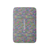 Groovy psychedelic hippie-stijl Thunder_Cove Badmat (Voorkant Verticaal)