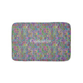 Groovy psychedelic hippie-stijl Thunder_Cove Badmat (Voorkant)