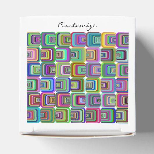 Groovy psychedelic hippie-stijl Thunder_Cove Bedankdoosjes (Bovenkant)