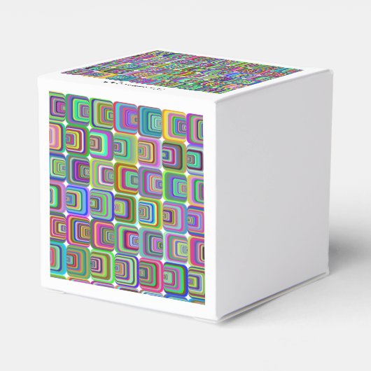 Groovy psychedelic hippie-stijl Thunder_Cove Bedankdoosjes (Achterkant)