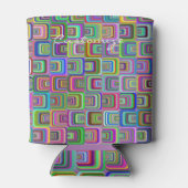 Groovy psychedelic hippie-stijl Thunder_Cove Blikjeskoeler (Achterkant)