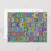 Groovy psychedelic hippie-stijl Thunder_Cove Briefkaart (Voorkant / Achterkant)