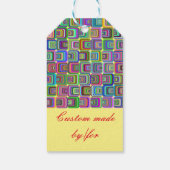 Groovy psychedelic hippie-stijl Thunder_Cove Cadeaulabel (Achterkant)