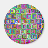 Groovy psychedelic hippie-stijl Thunder_Cove Magneet (Voorkant)