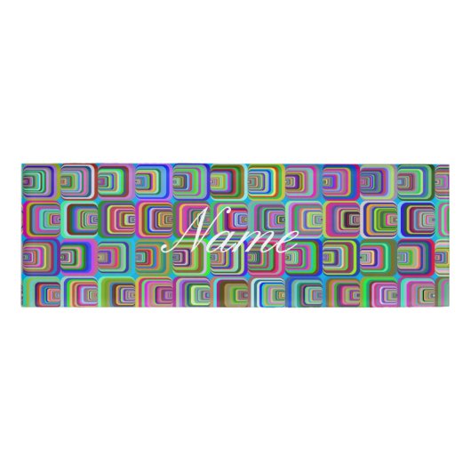 Groovy psychedelic hippie-stijl Thunder_Cove Naambadge (Voorkant)
