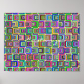 Groovy psychedelic hippie-stijl Thunder_Cove Poster (Voorkant)