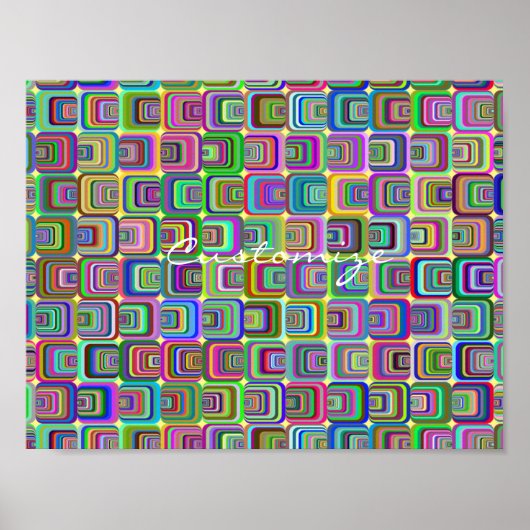 Groovy psychedelic hippie-stijl Thunder_Cove Poster (Voorkant)