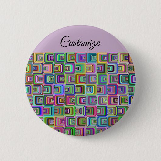 Groovy psychedelic hippie-stijl Thunder_Cove Ronde Button 5,7 Cm (Voorkant)