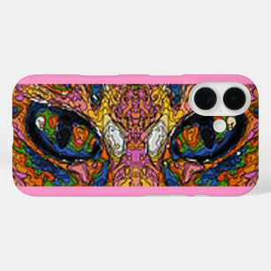 Groovy Psychedelic Kattenogen iPhone 16 Hoesje