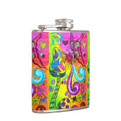 groovy psychedelic magische paddenstoel heupfles (Rechts)