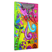 groovy psychedelic magische paddenstoel klembord (Rechts)